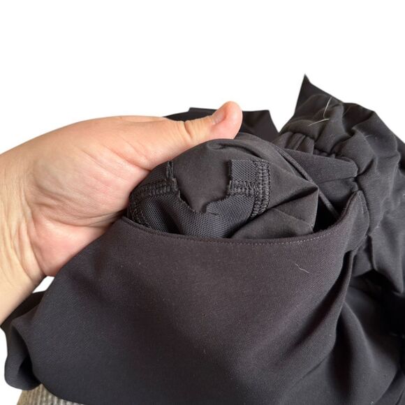 Lululemon Noir Pant Black Tie Waist Wide Leg Size 4 Women's Career - Picture 9 of 9